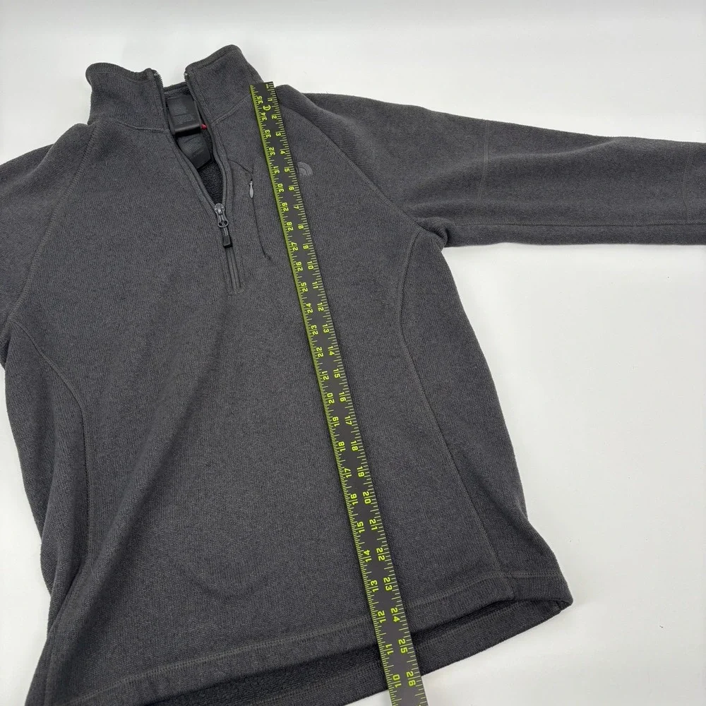 The North Face Gray 1/4 Zip Pull Over Sweatshirt Fleece Men Small